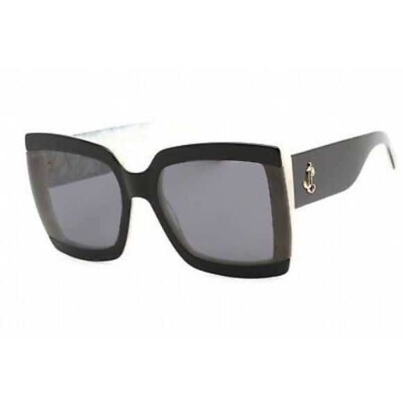 NEW JIMMY CHOO BLACK SQUARE WOMEN RENEE/S 09HT IR SUNGLASSES JIMMY CHOO - Picture 2 of 6